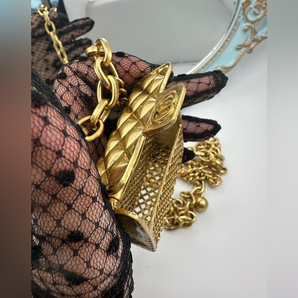 Anthropologie Mini Double Chain Charm Belt/Bag - Picture 14 of 17